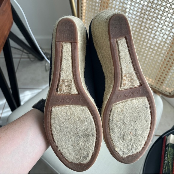 J. Crew Navy Blue Seville Wedge Espadrille Sandals | Size 8.5 - Picture 12 of 12